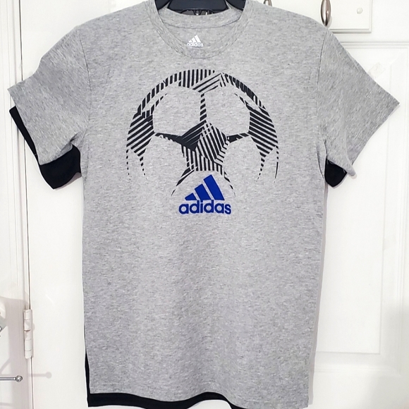 Adidas 2-pack t-shirt Black Gray NWT - Picture 3 of 8
